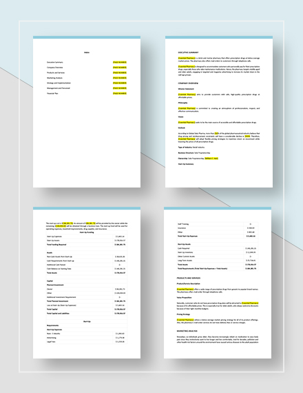 Pharmacy business plan powerpoint presentation picture
