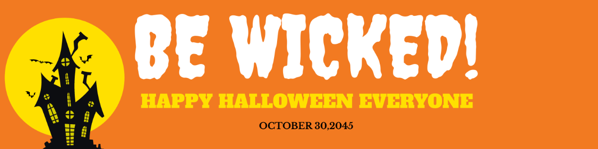 Halloween Linkedin Banner Template