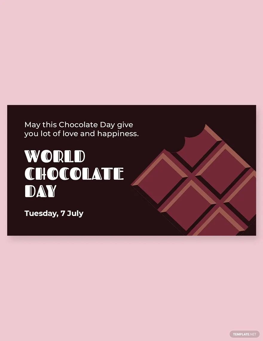 World Chocolate Day Facebook Post Template - PSD | Template.net