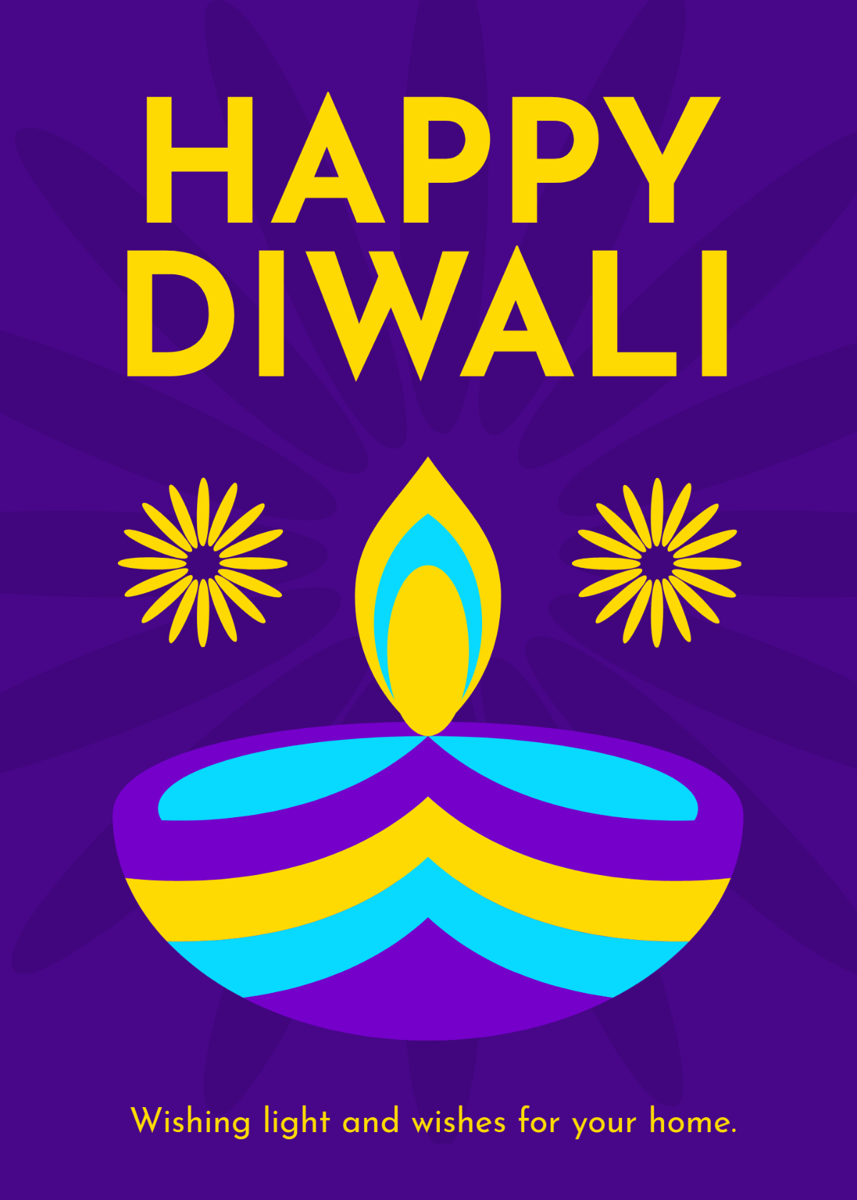 Free Diwali Card Template to Edit Online