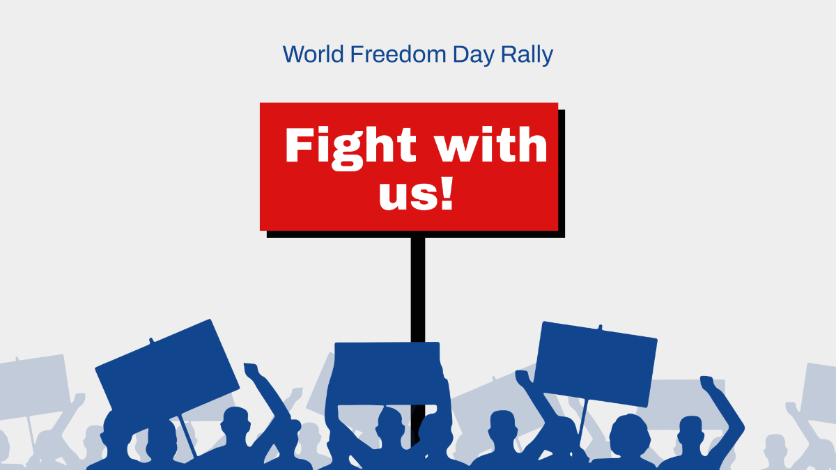 World Freedom Day Invitation Background Template - Edit Online & Download