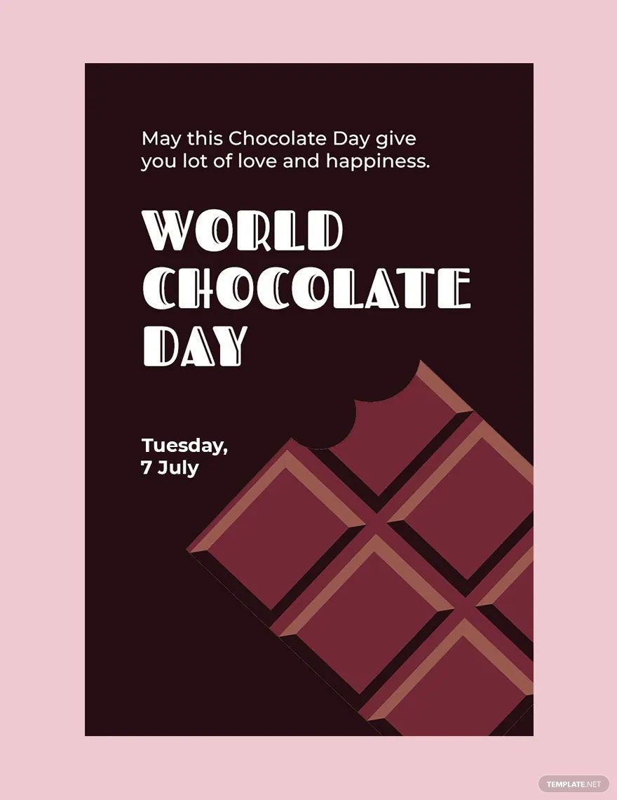 World Chocolate Day Pinterest Pin Template