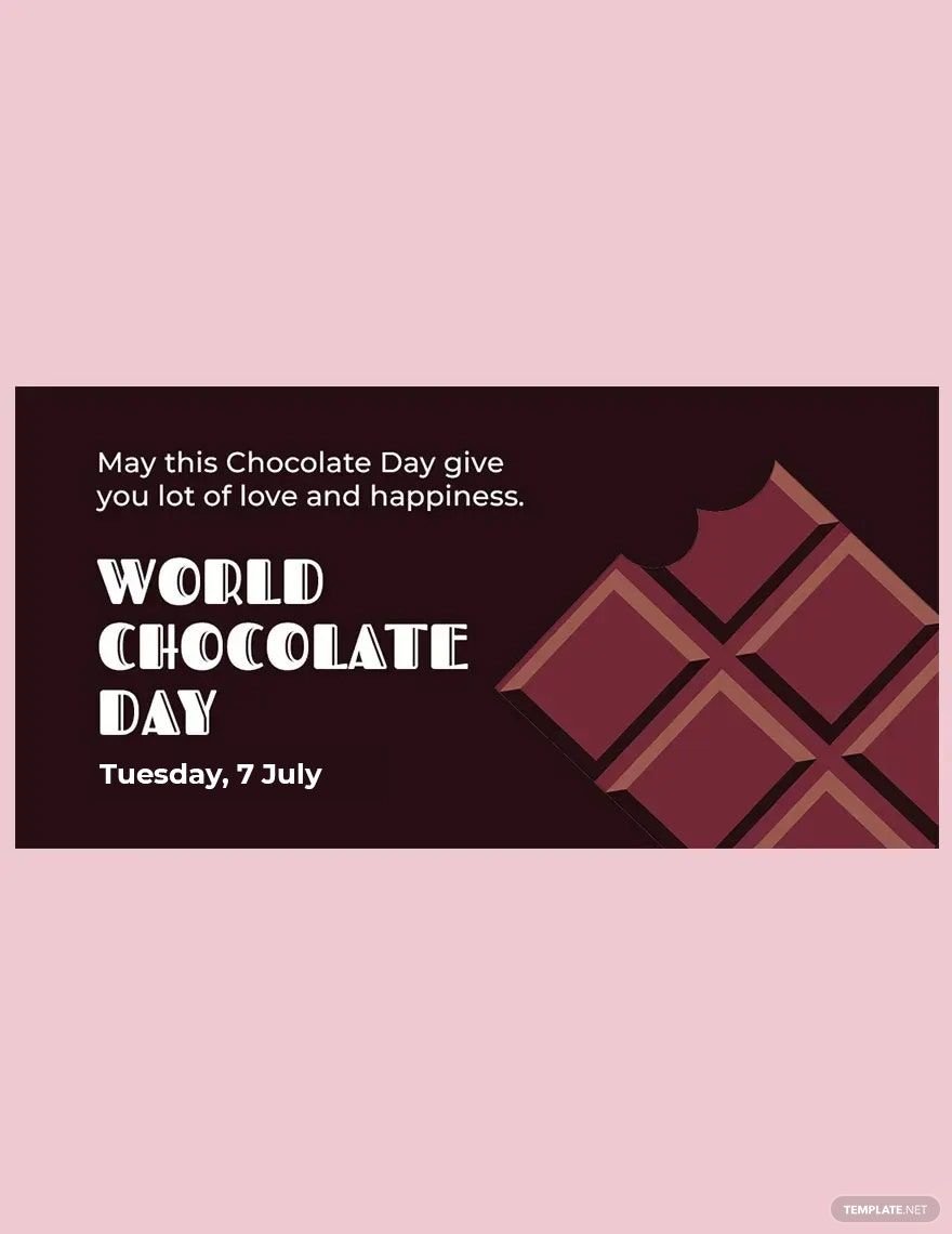 Free World Chocolate Day Twitter Post Template