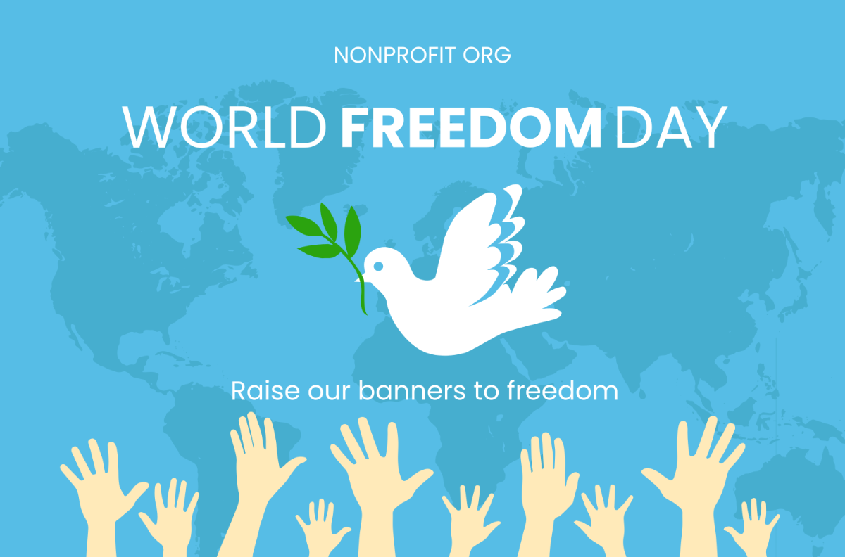 World Freedom Day Banner Template - Edit Online & Download