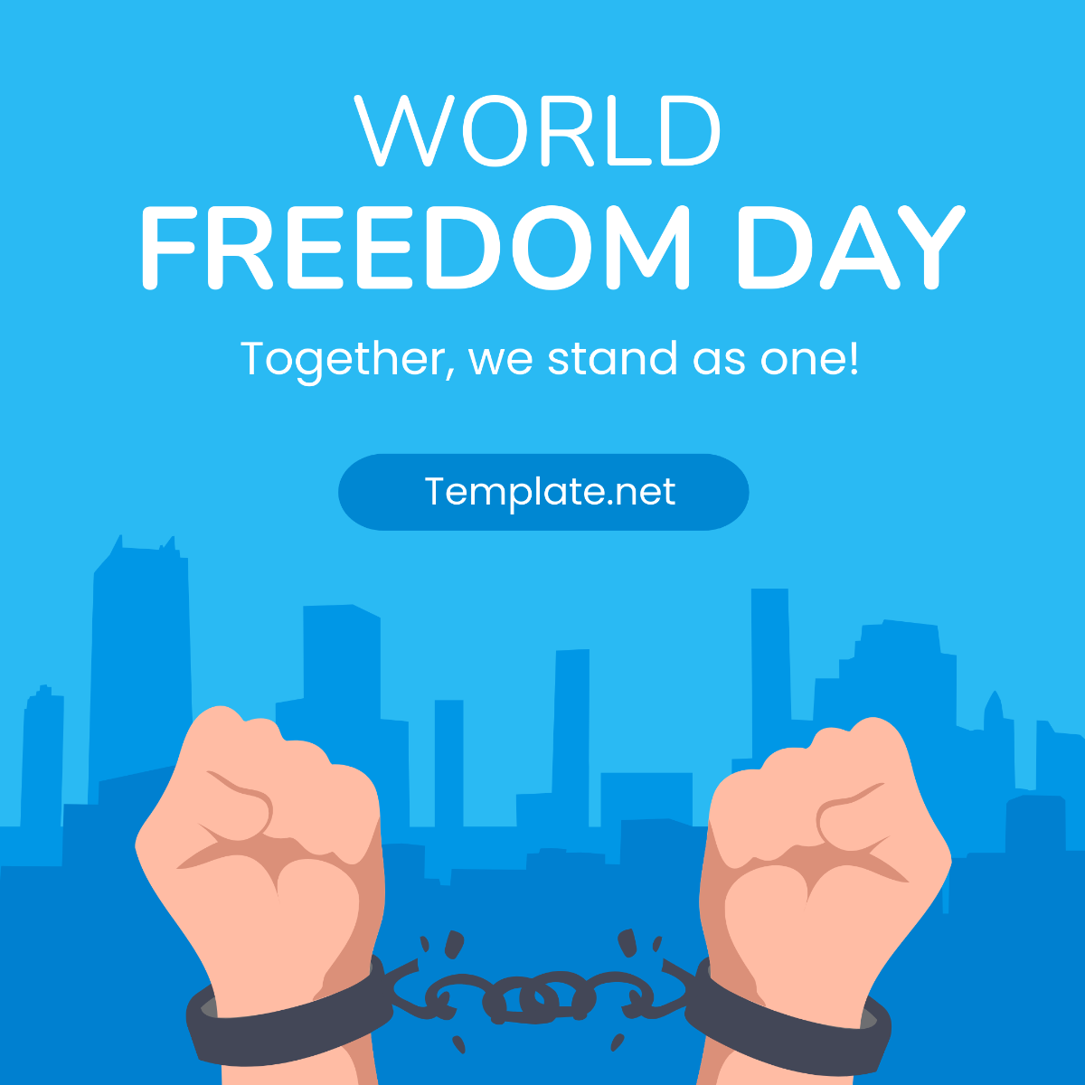 World Freedom Day FB Post Template - Edit Online & Download