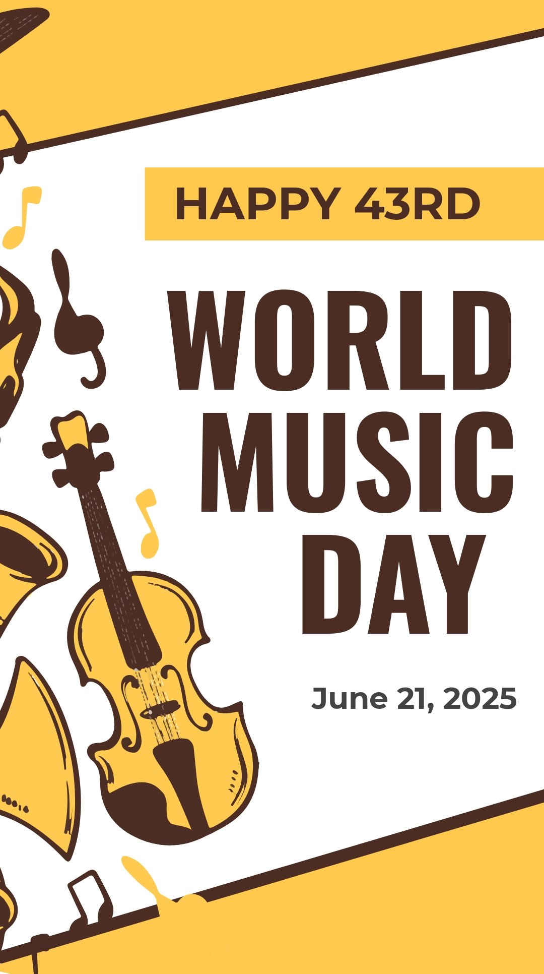 World Music Day Instagram Story Template Psd Template Net