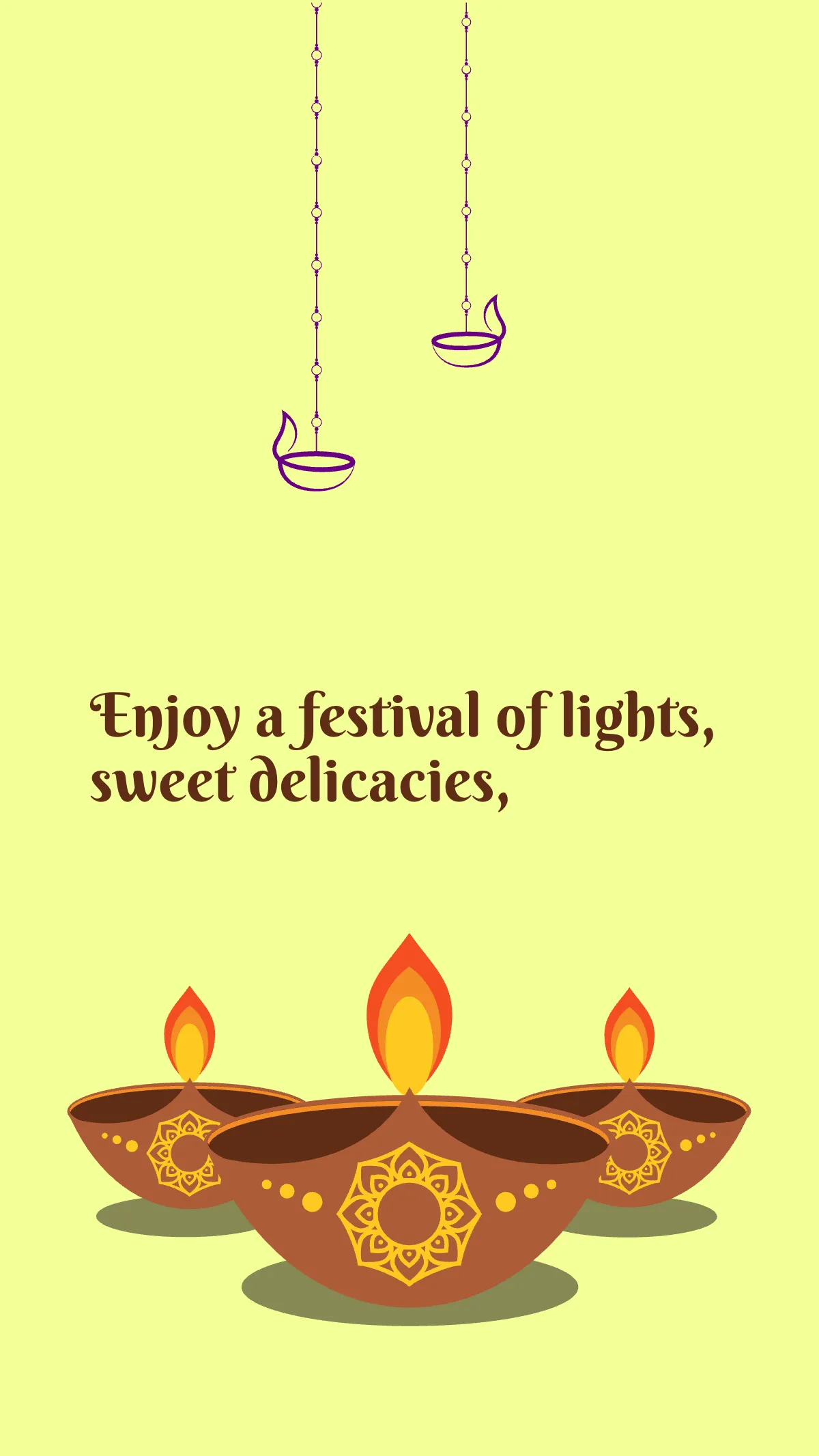 Free Diwali Instragram Story Template to Edit Online