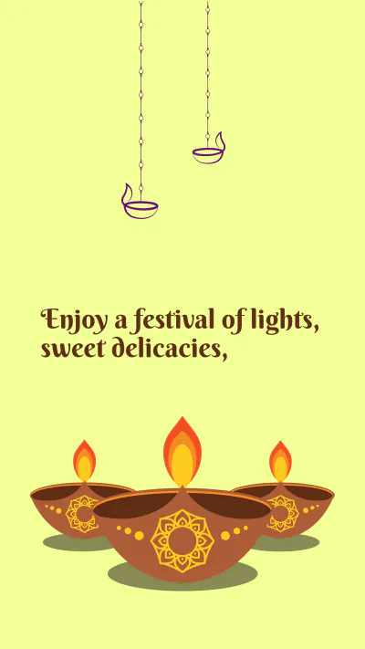 Free Diwali Instragram Story Template to Edit Online
