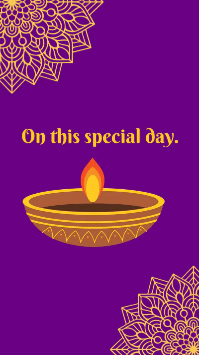 Free Diwali Instragram Story Template to Edit Online