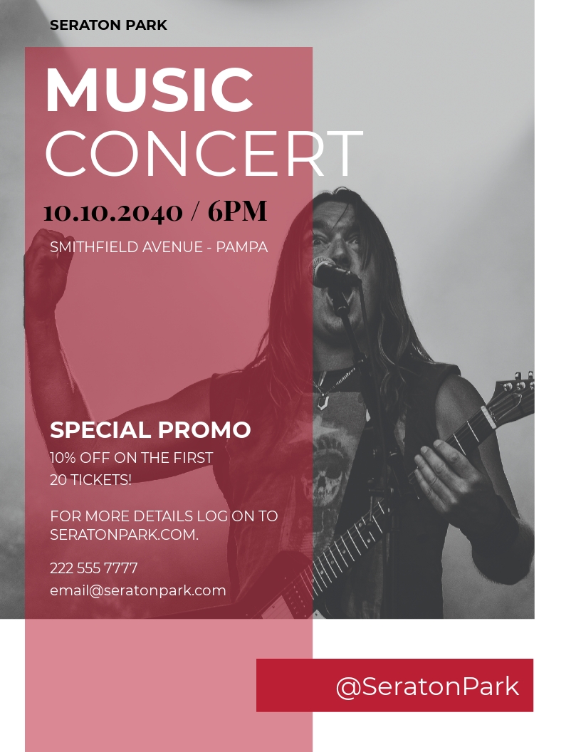 Music Concert Flyer Template Free Download