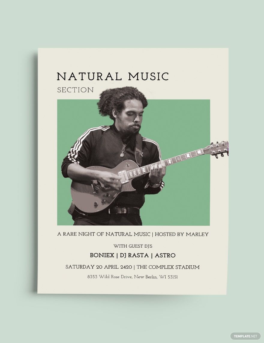 Natural Music Flyer Template