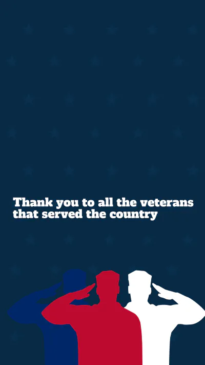 Free Veterans Day Instragram Story Template to Edit Online