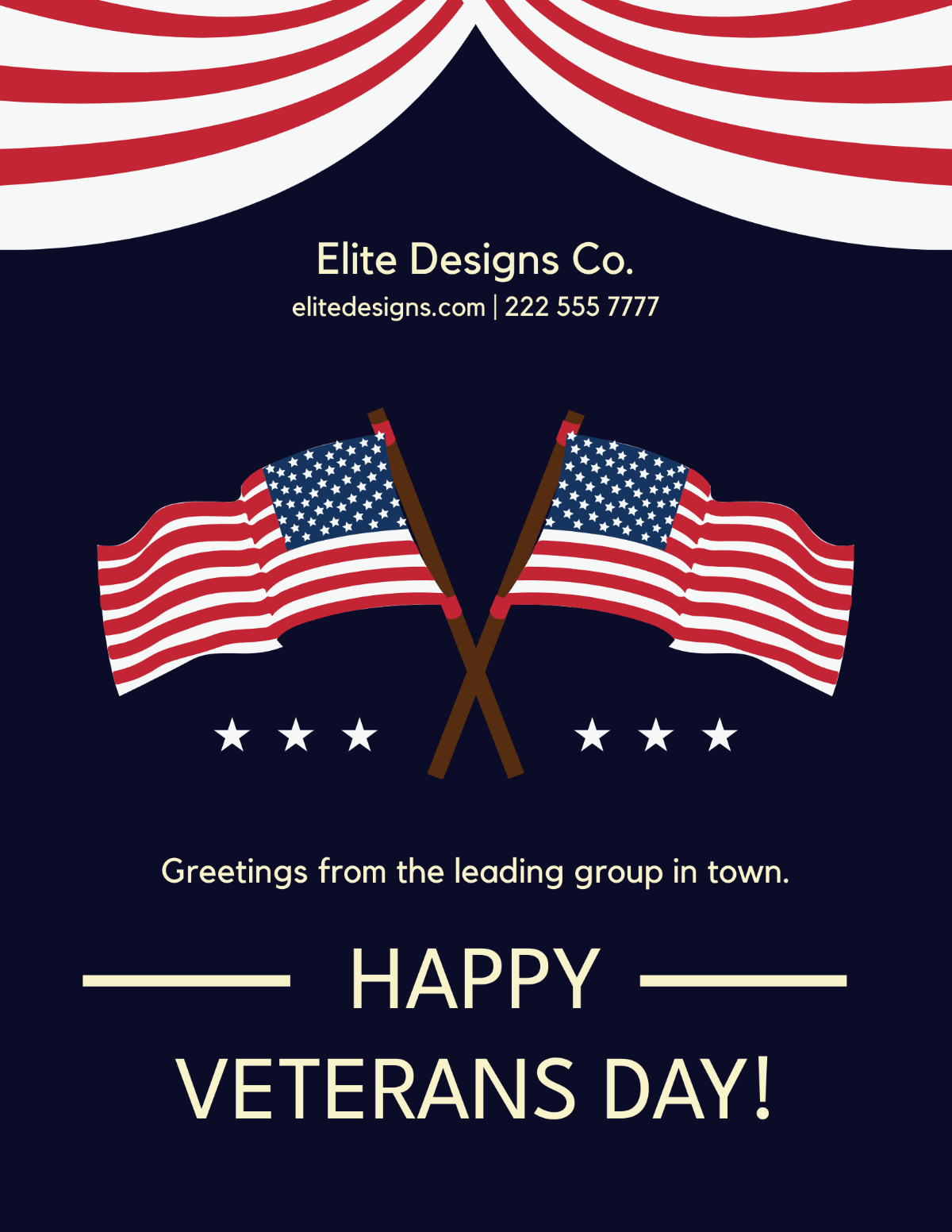 Free Veterans Day Flyer Templates, Editable and Printable