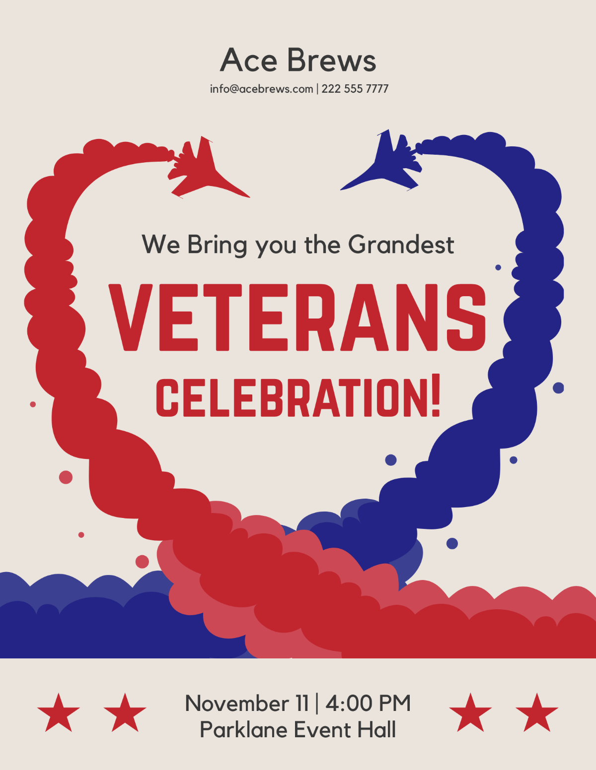 Creative Veterans Day Flyer