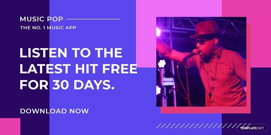 Free Music Studio App Promotion Blog Image Template in PSD