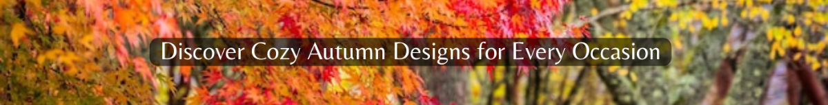 Free Autumn Website Banner Template to Edit Online