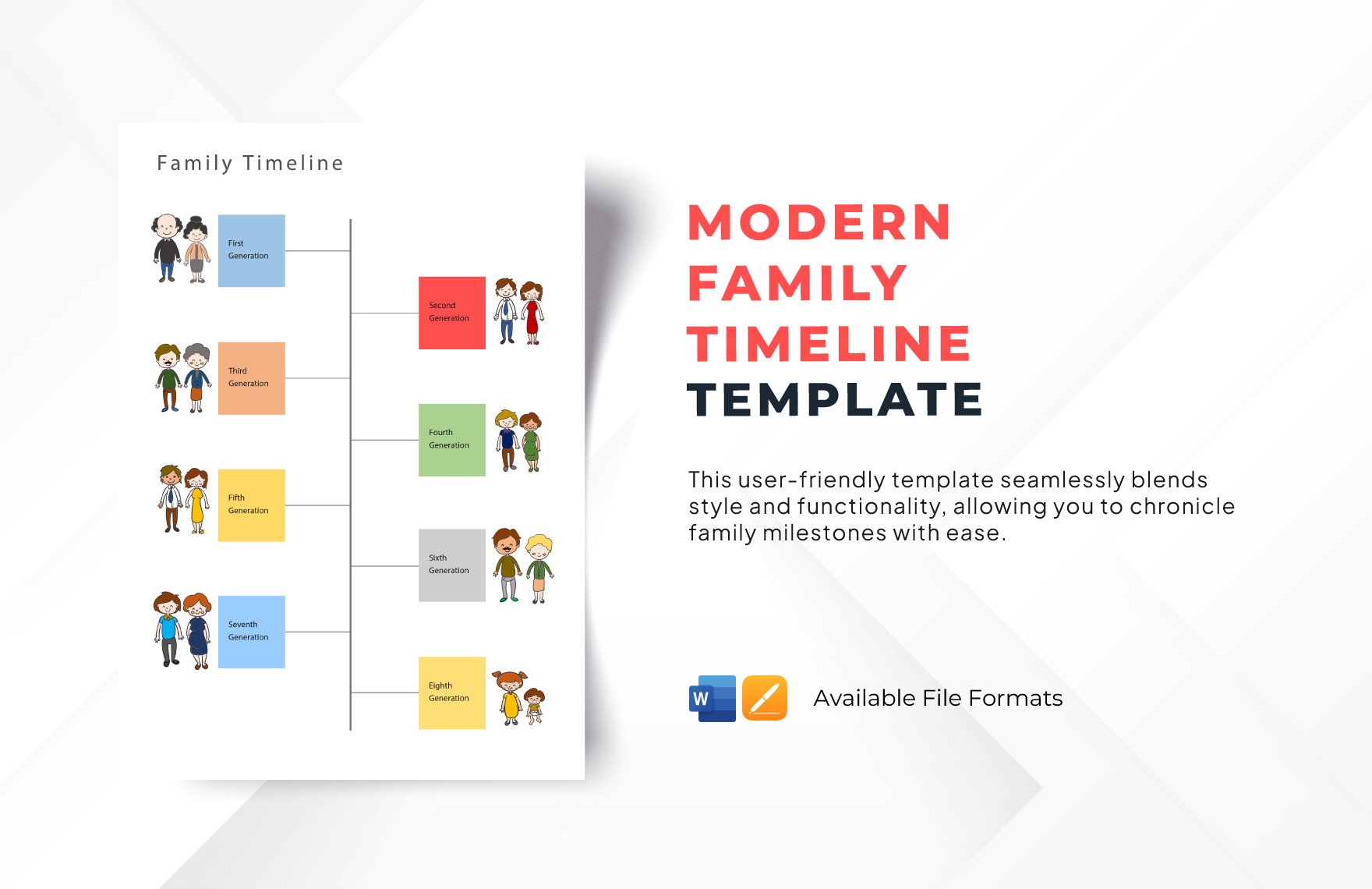 Modern Family Timeline Template