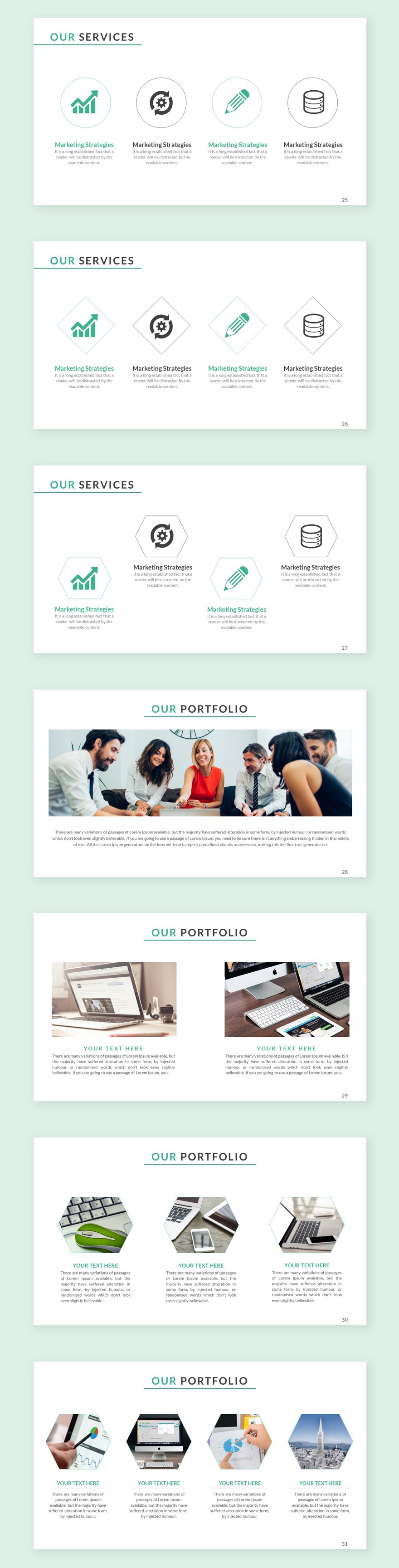 Glossy Business Presentation Template
