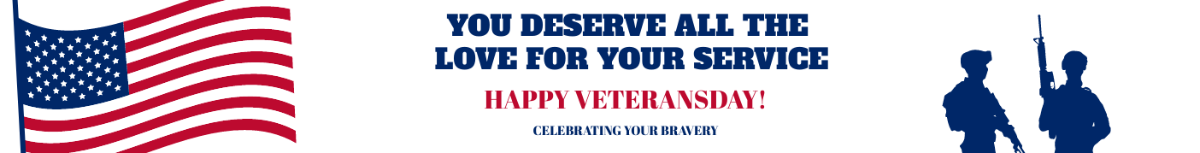 Veterans Day Website Banner Template