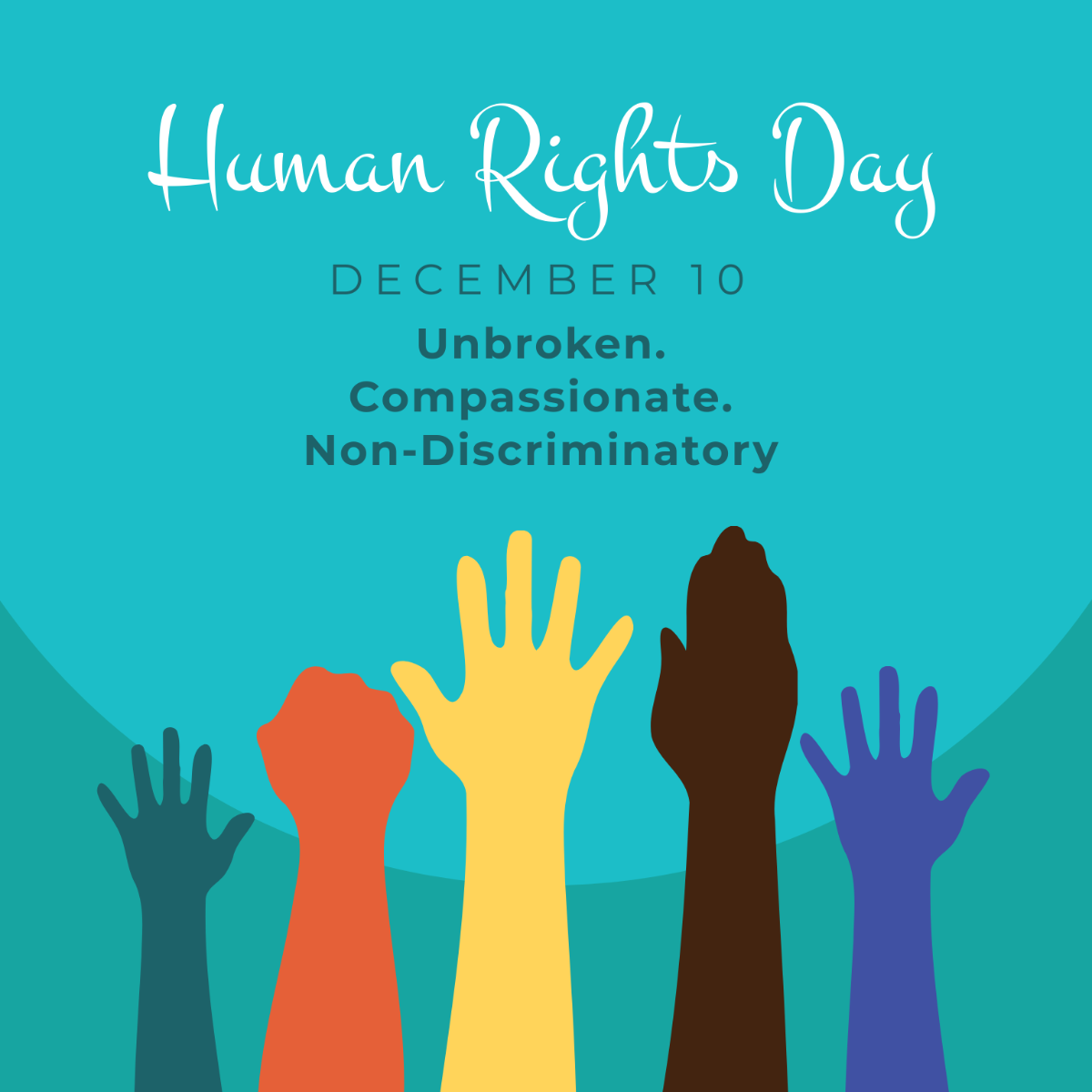 Human Rights Day Flyer Vector