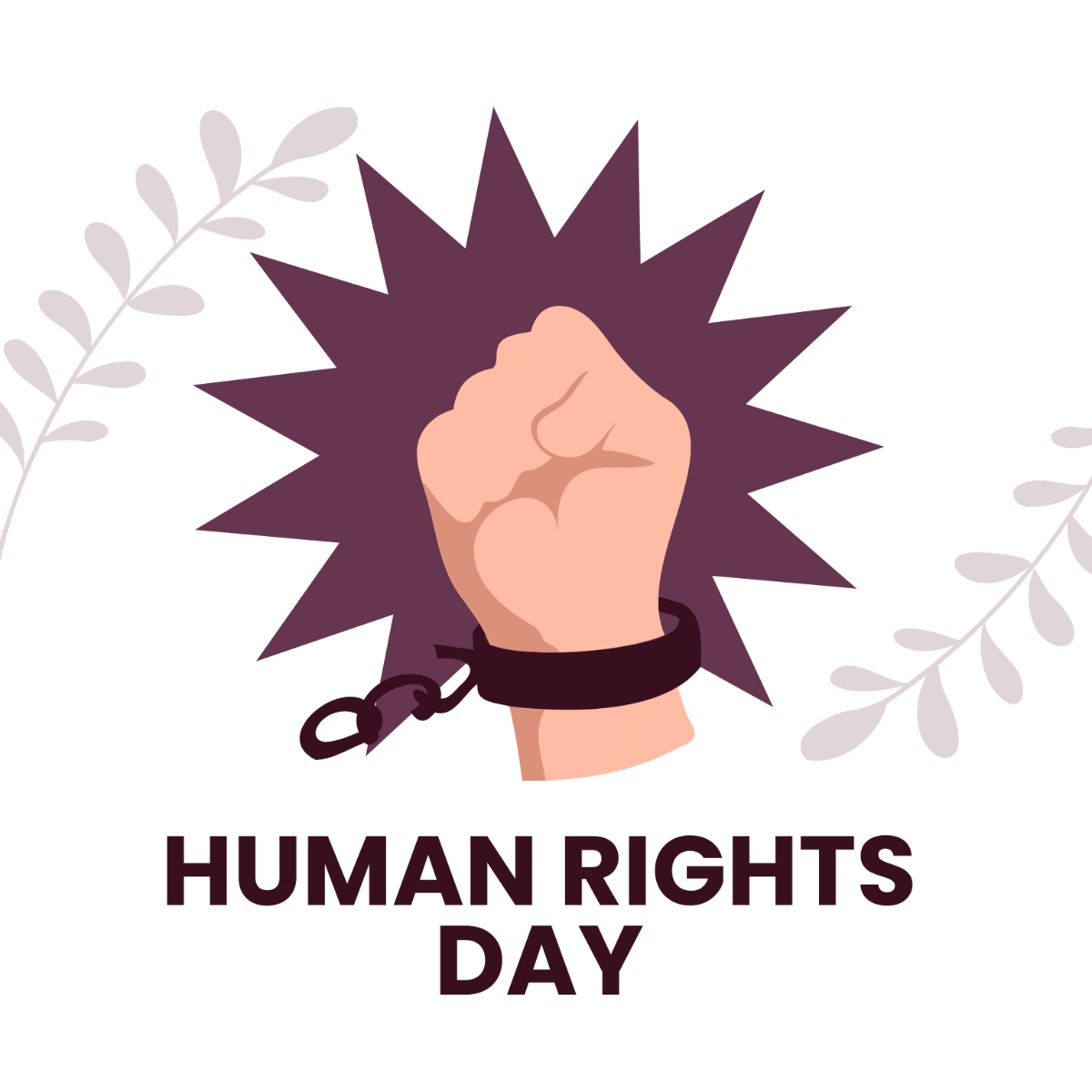 Human Rights Day Illustration Template