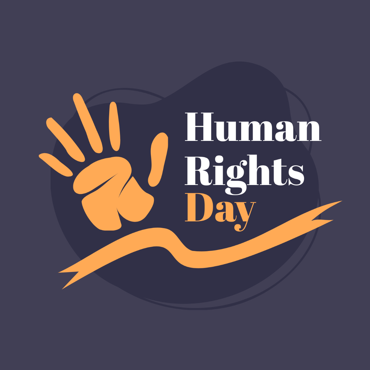 Human Rights Day Clipart Vector Template