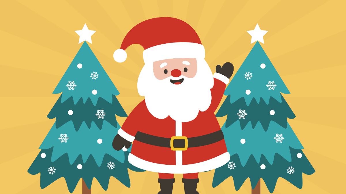 Christmas Yellow Background Template