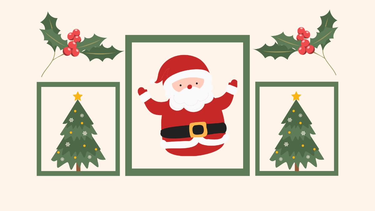 Christmas Photo Background Template