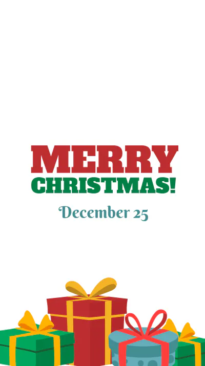 Free Christmas Instragram Story Template to Edit Online