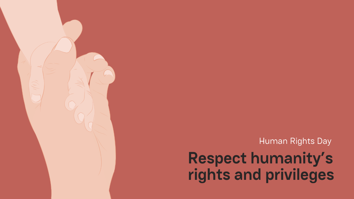 Free Human Rights Day Flyer Background Template