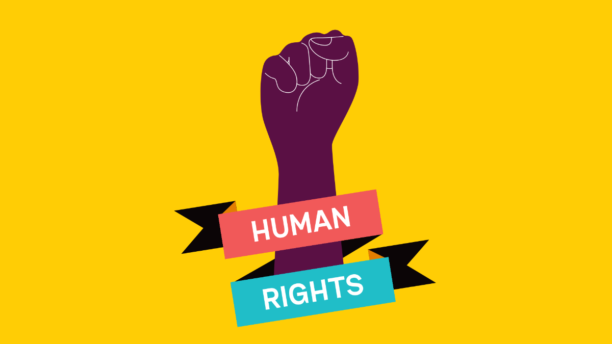 Free Human Rights Day Background Template