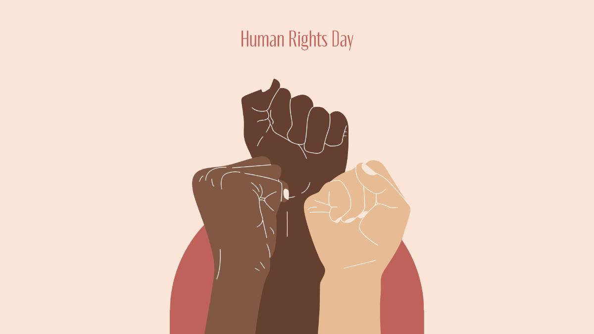 Human Rights Day Wallpaper Background Template