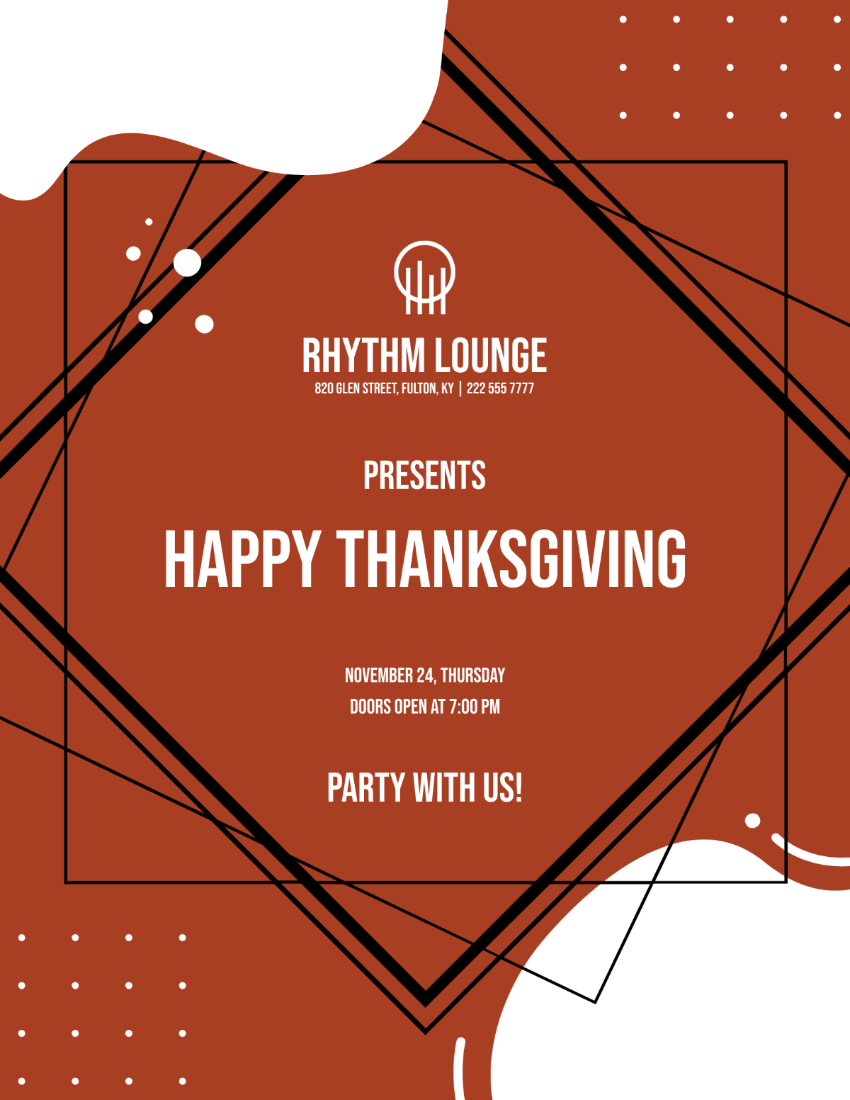 Thanksgiving Day Mockup Flyer Template