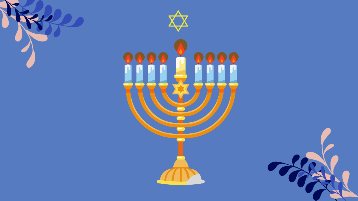 Free Hanukkah Background Template