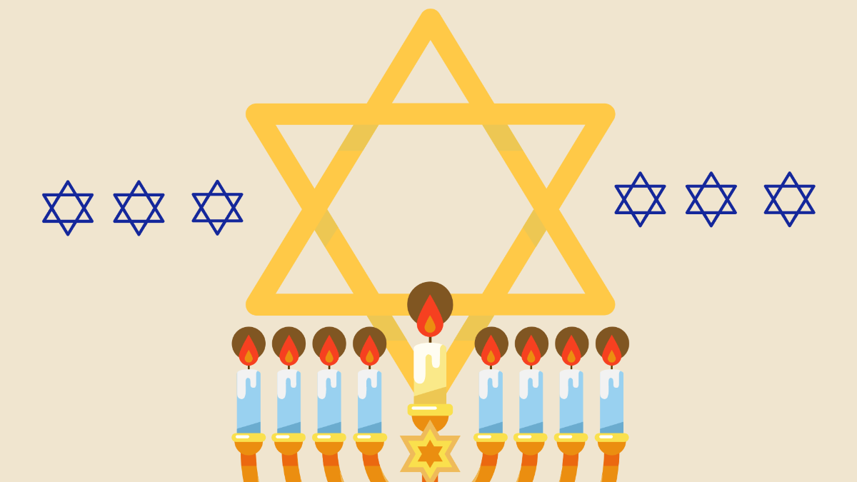 High Resolution Hanukkah Background Template