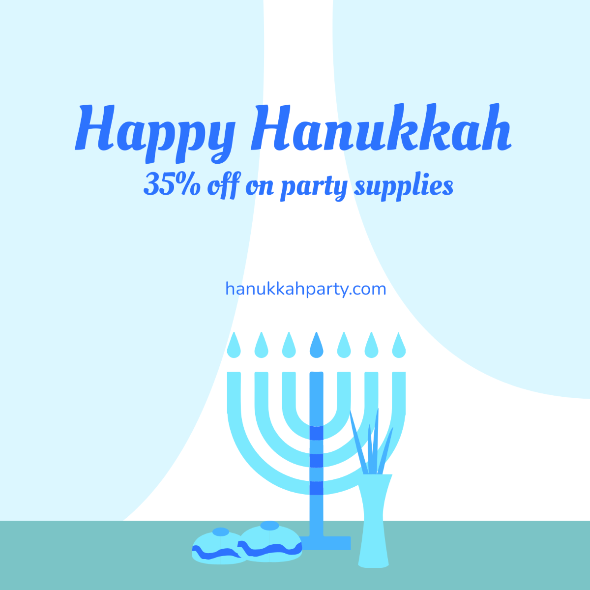 Free Hanukkah Flyer Vector Template
