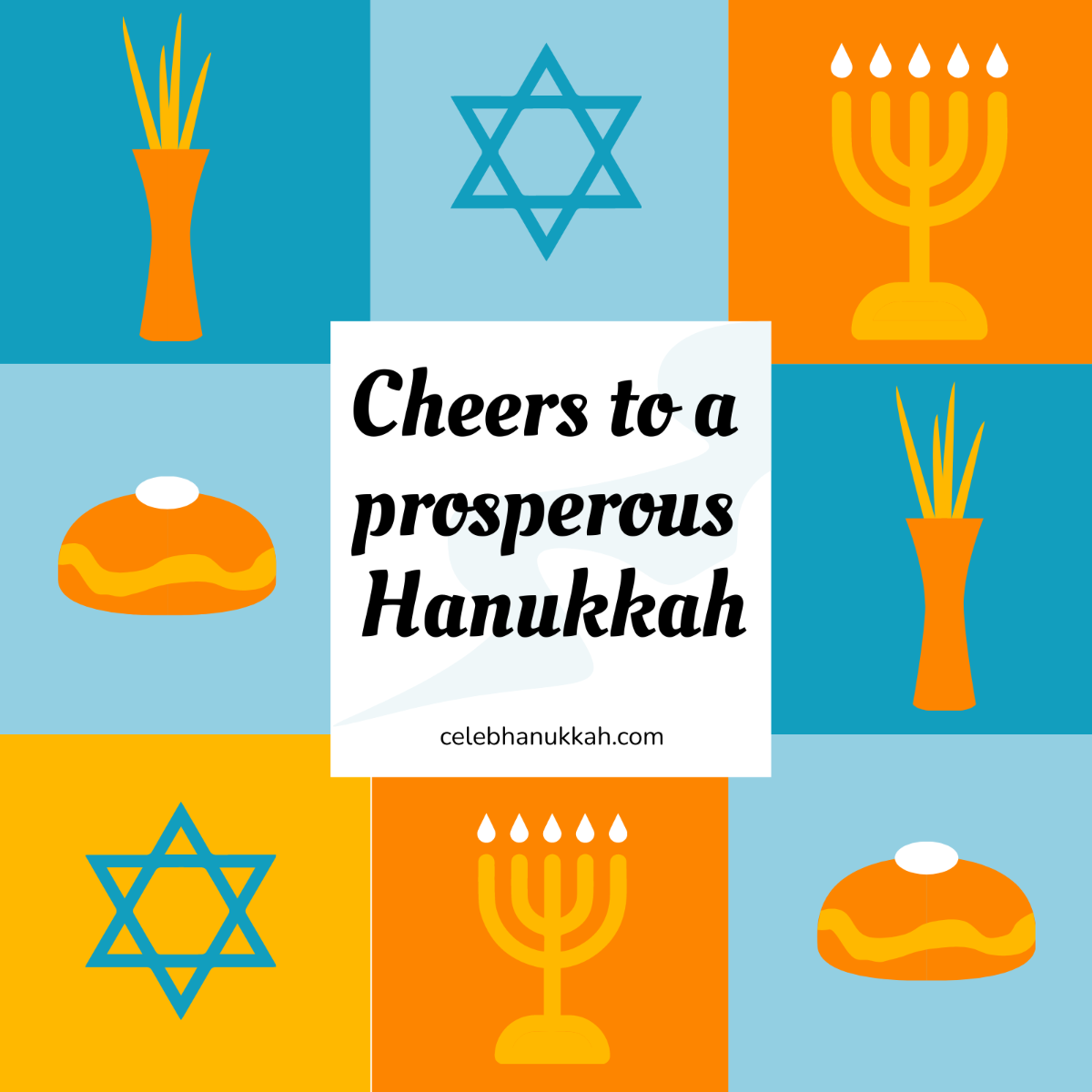 Free Hanukkah Posters Vector Template