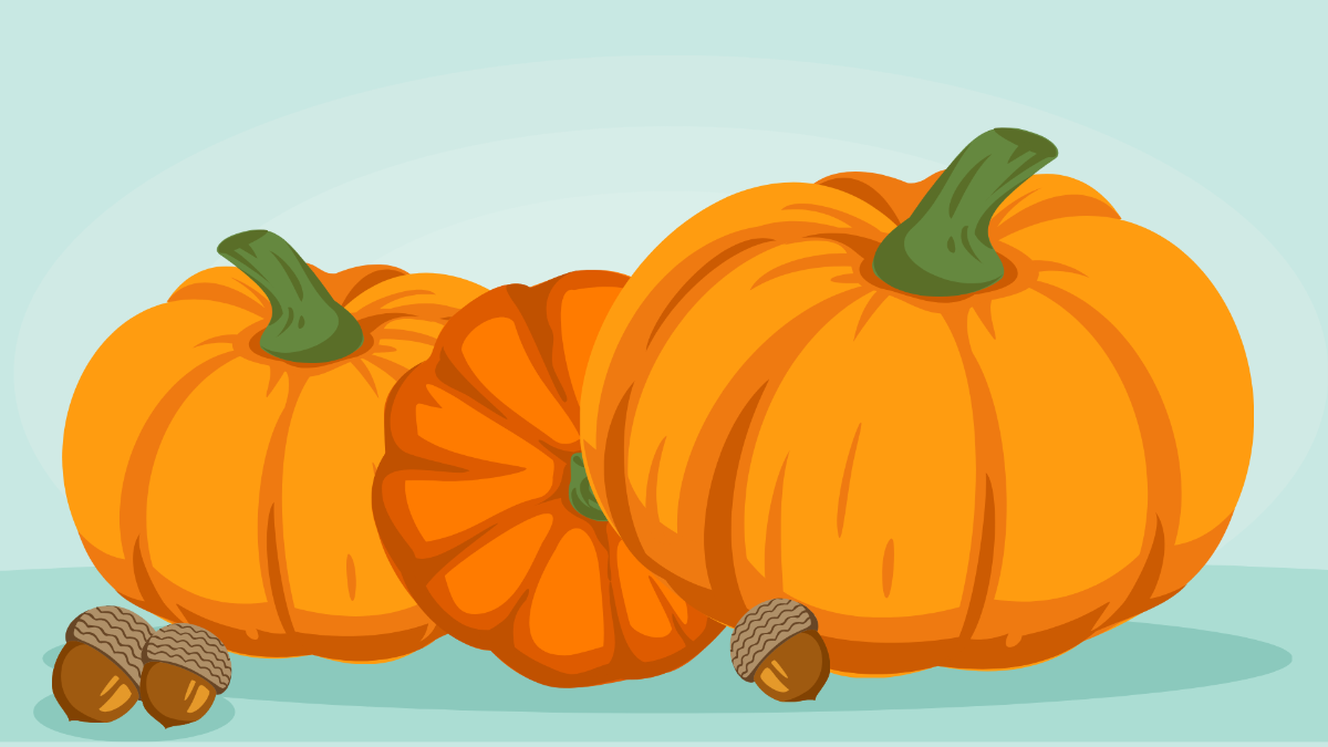 Fall Pumpkin Background Template