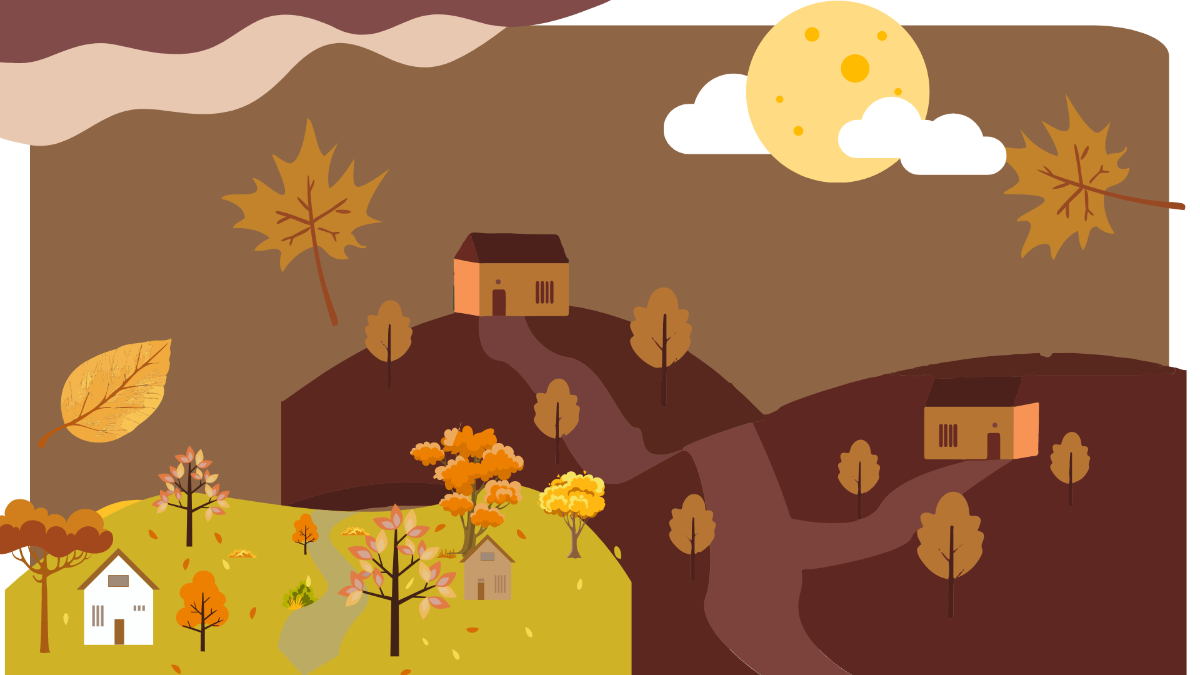 Brown Fall Background Template