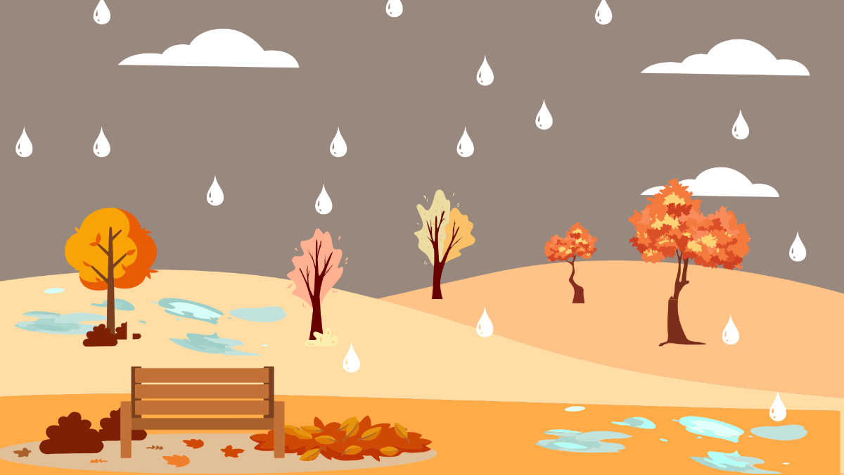 Free Rainfall Background Template