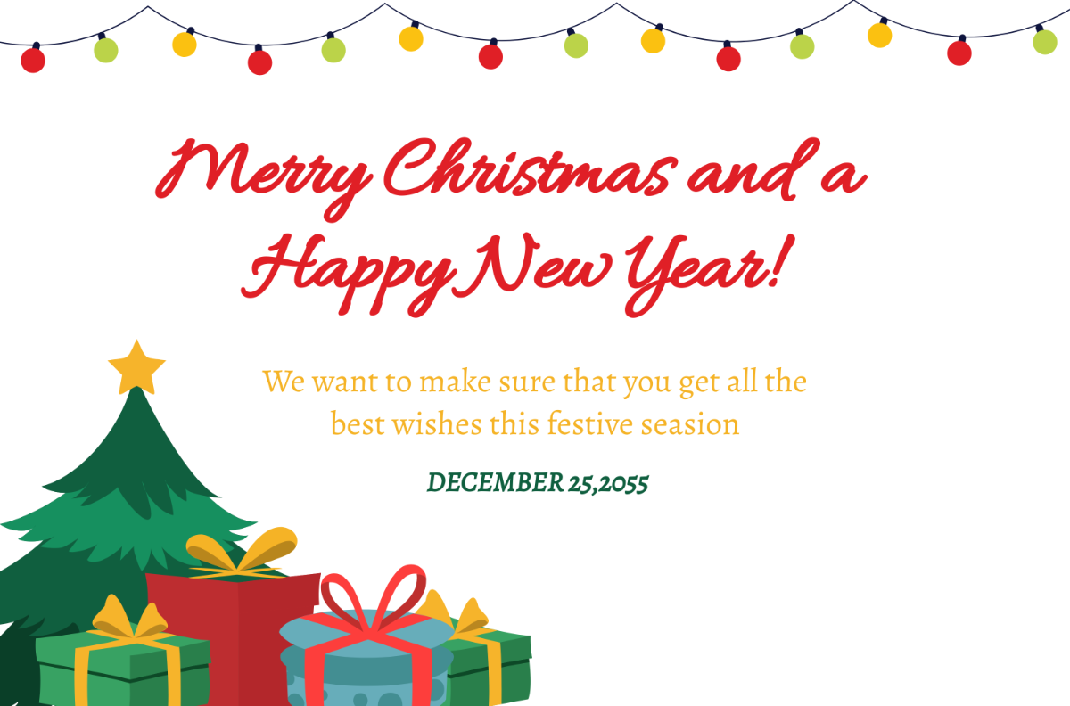 Happy Christmas Banner Template