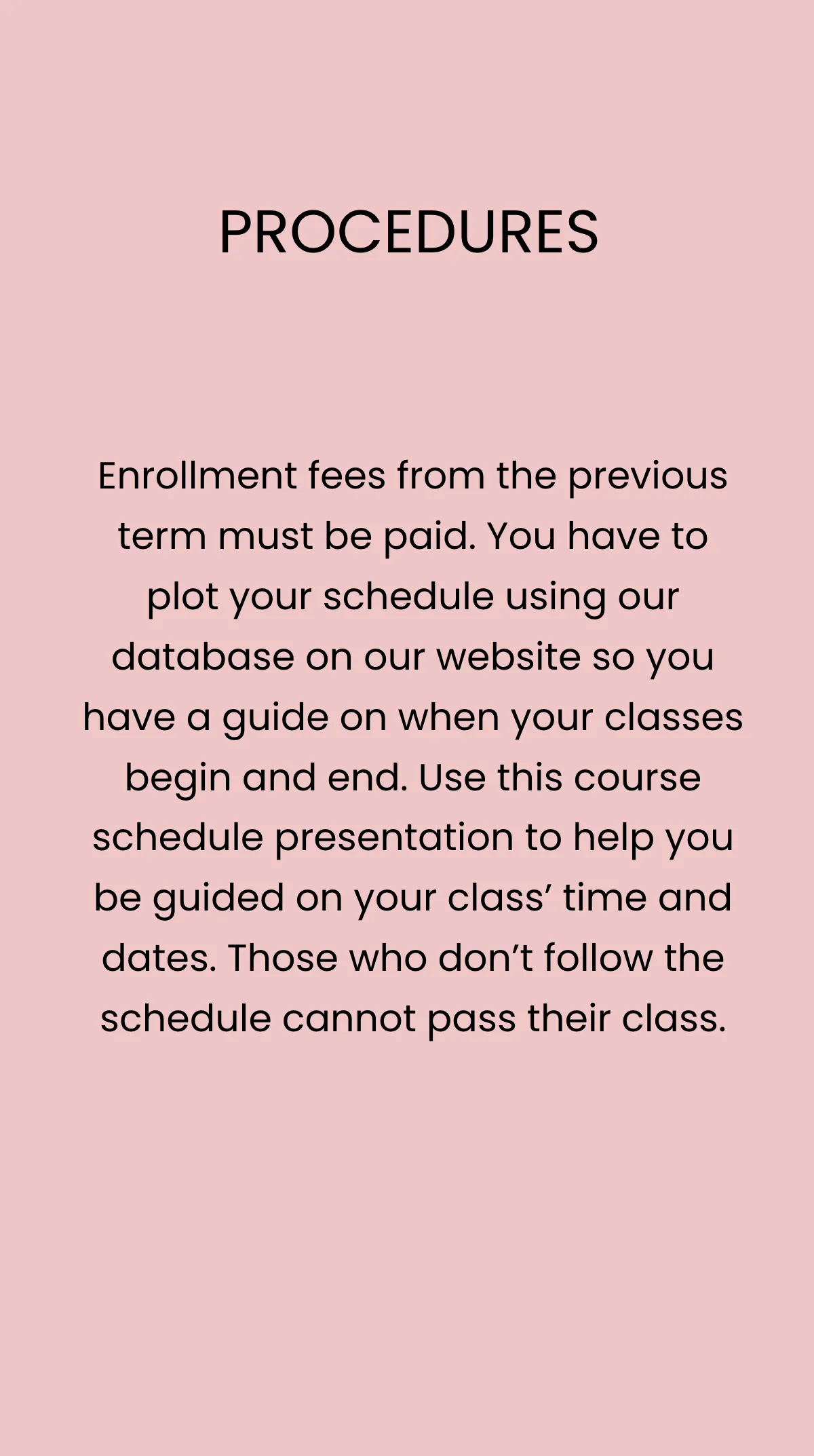 Free Course Schedule Mobile Presentation Template to Edit Online