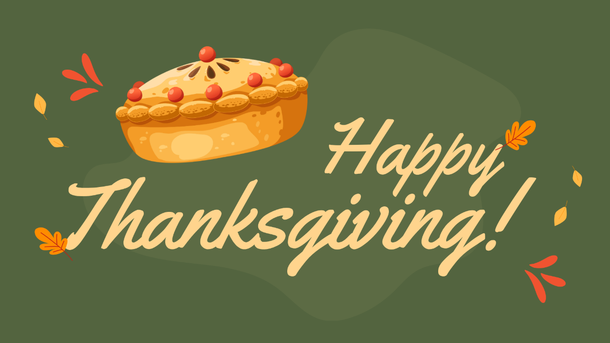 Thanksgiving Day Aesthetic Background Template