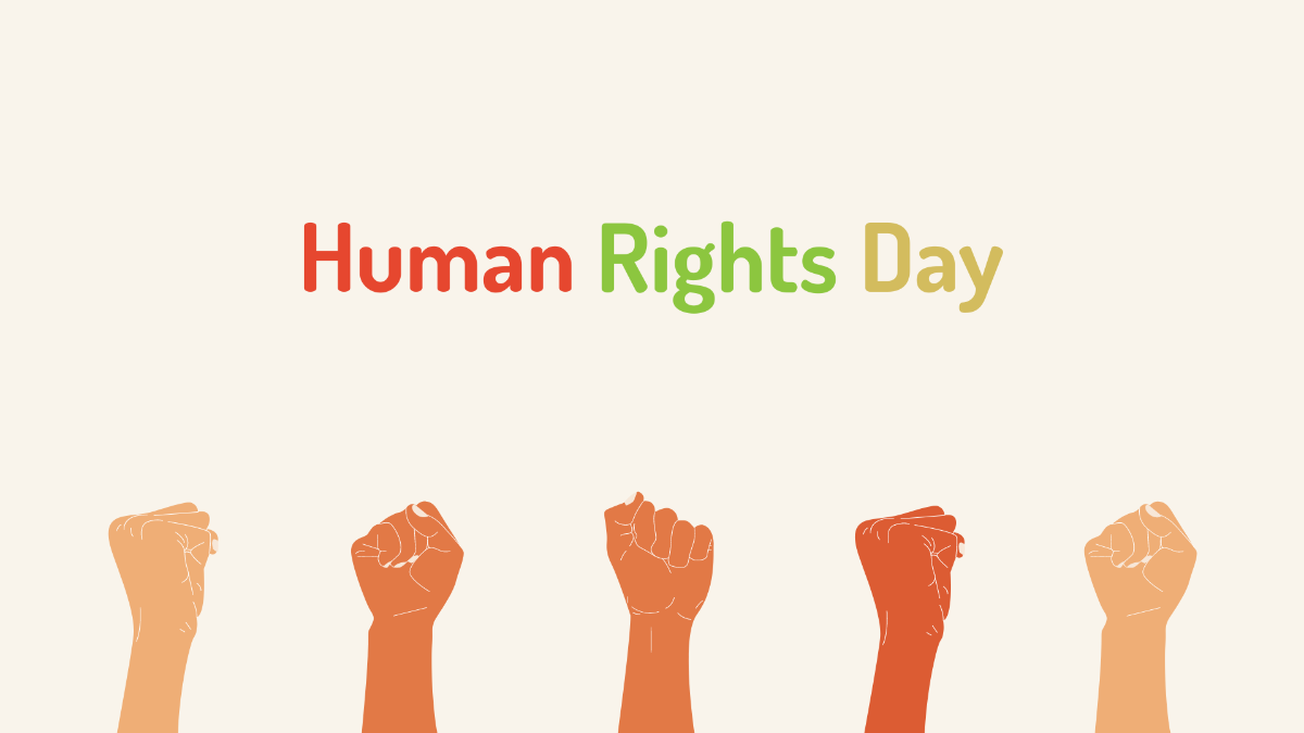 Free Human Rights Day Vector Background Template