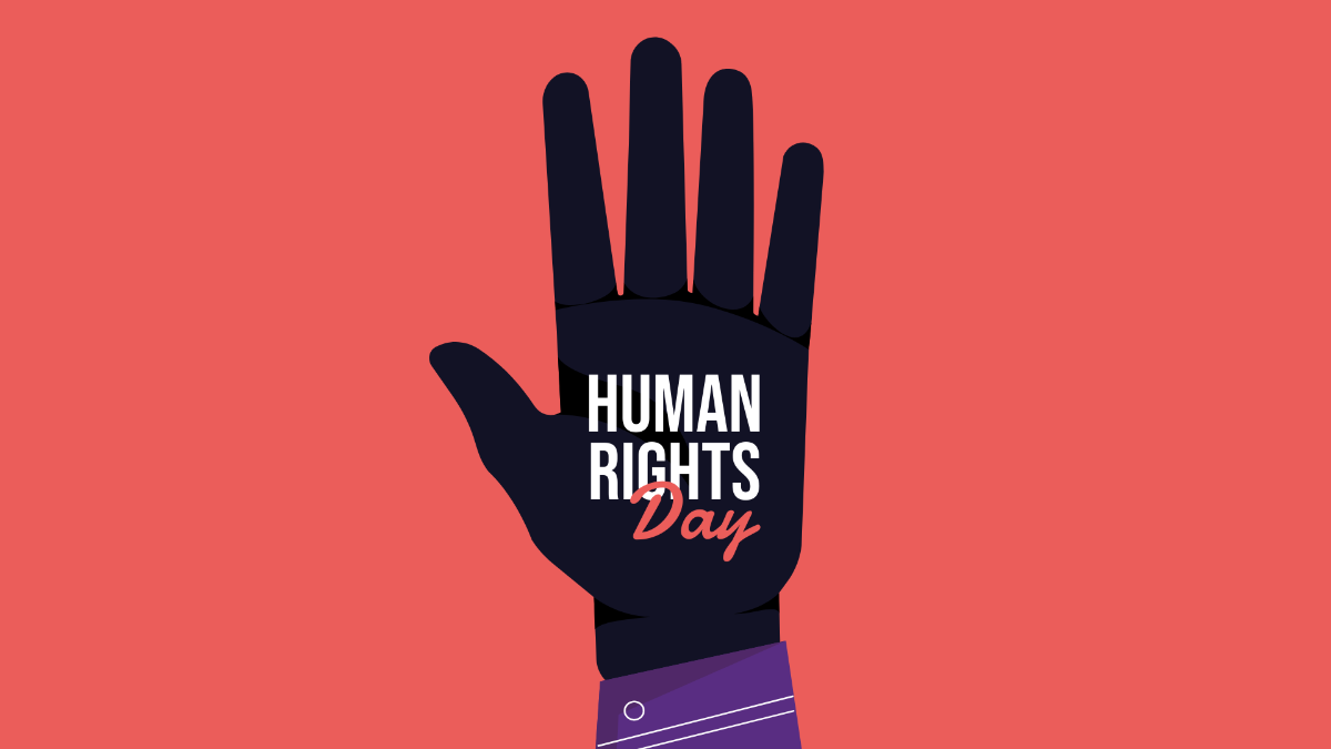 Free Human Rights Day Design Background Template
