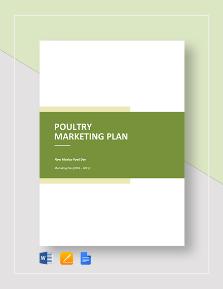 poultry marketing plan