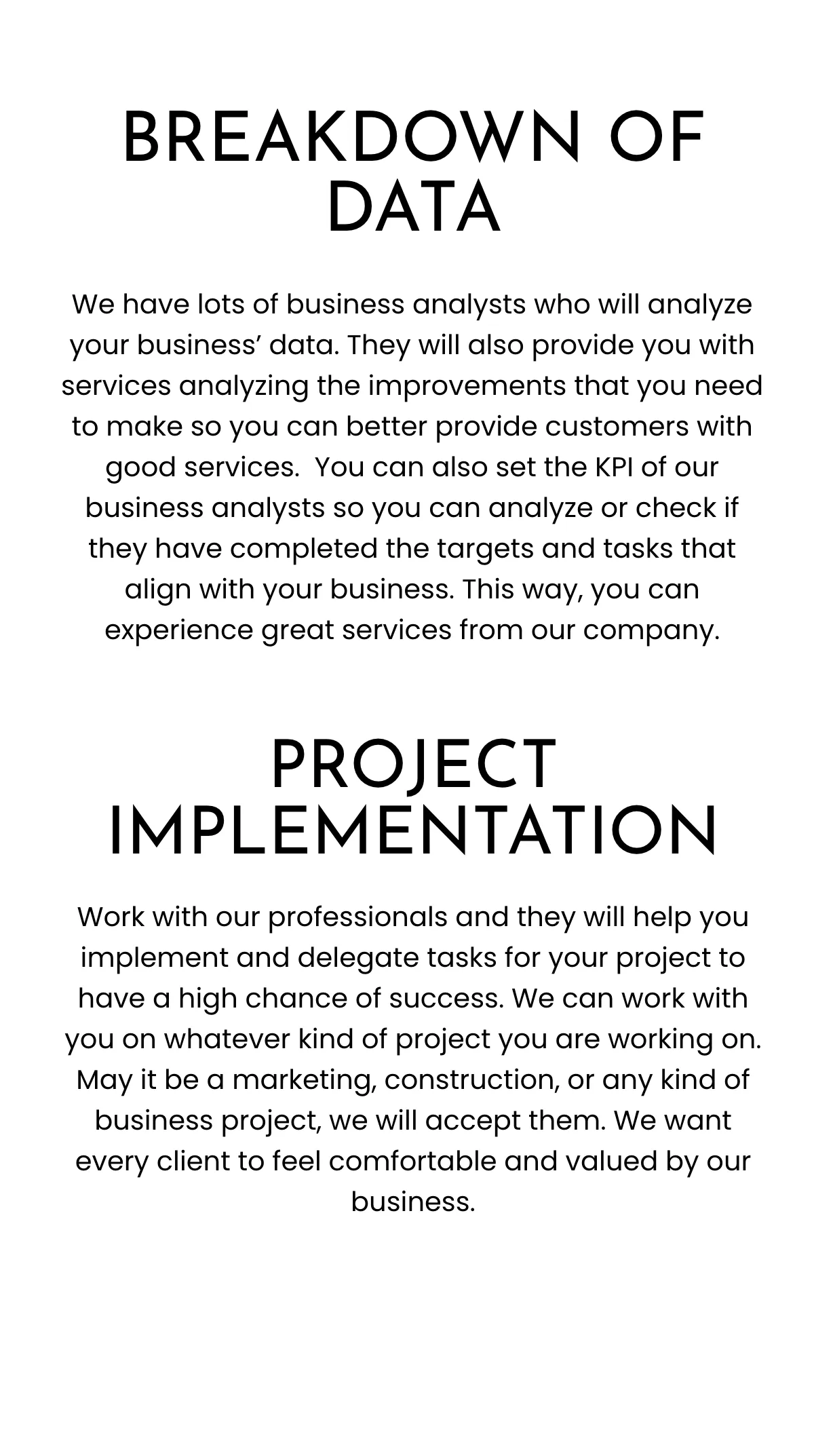Free Business Analysis Services Mobile Presentation Template to Edit Online