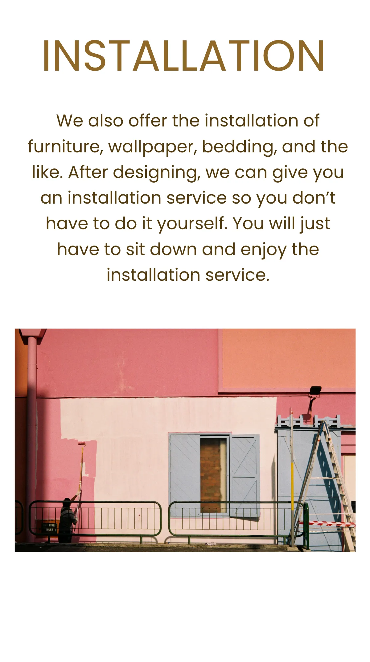 Free Interior Design Studio Mobile Presentation Template to Edit Online