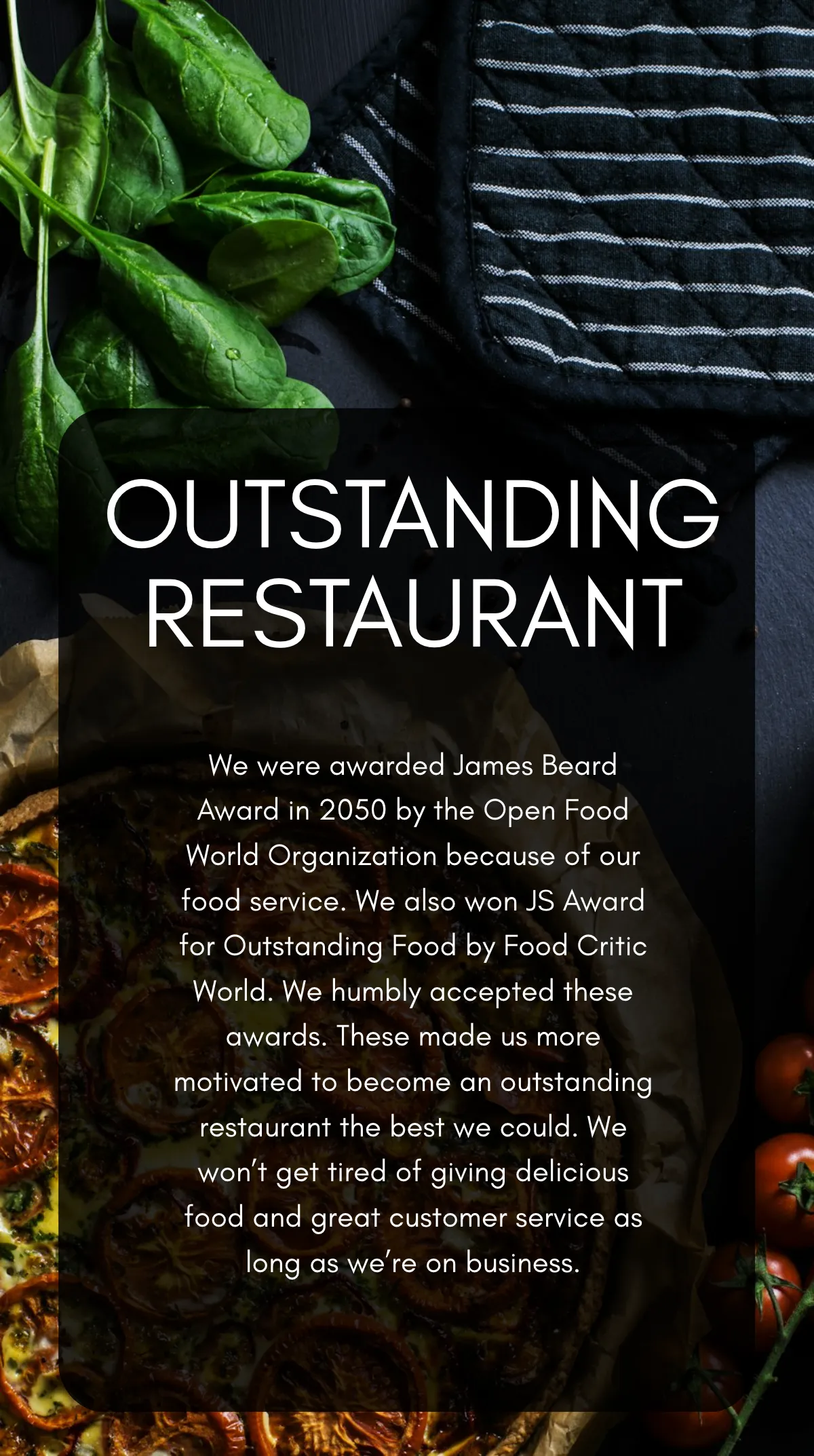 Free Restaurant Promotion Mobile Presentation Template to Edit Online