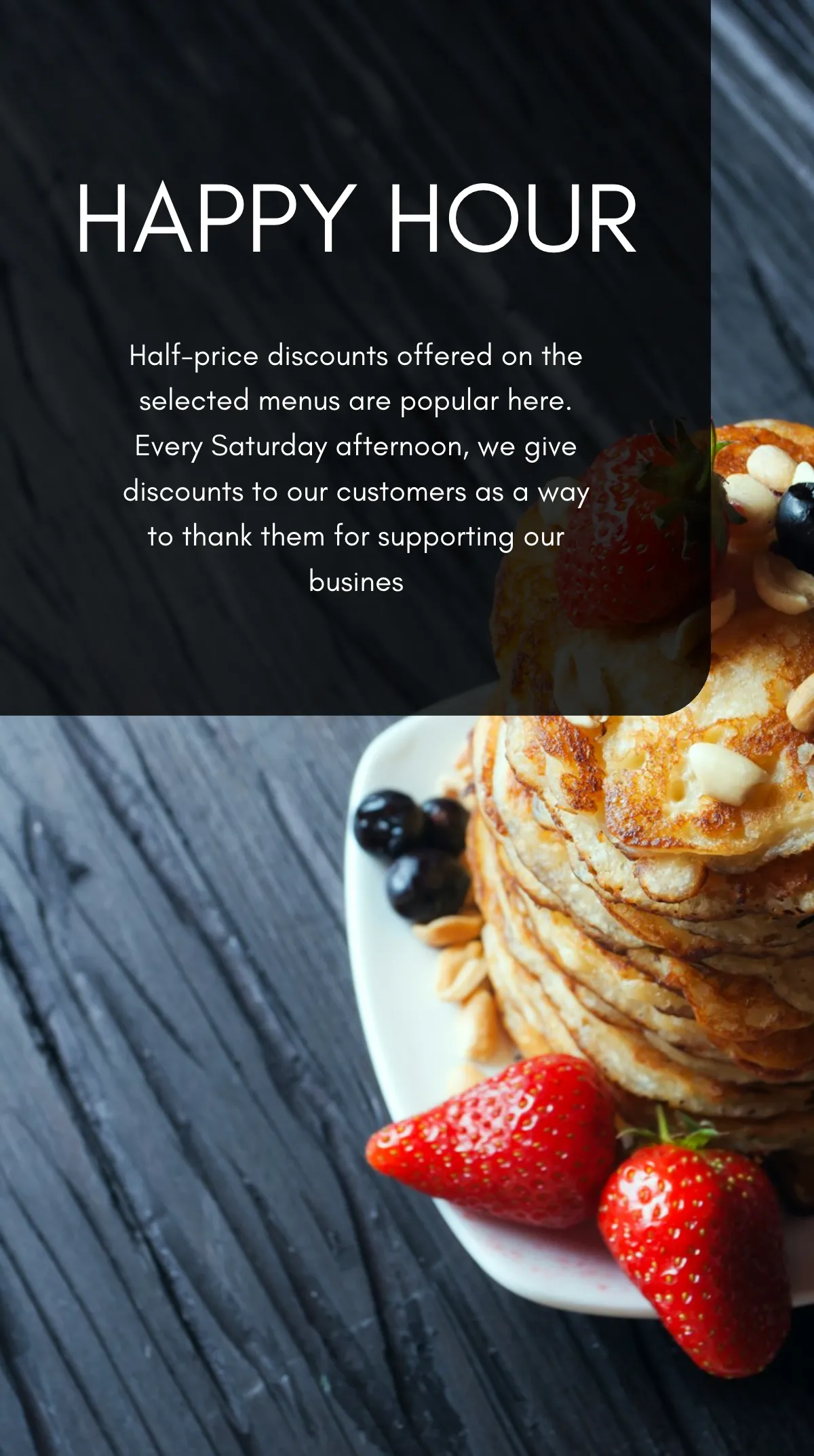 Free Restaurant Promotion Mobile Presentation Template to Edit Online